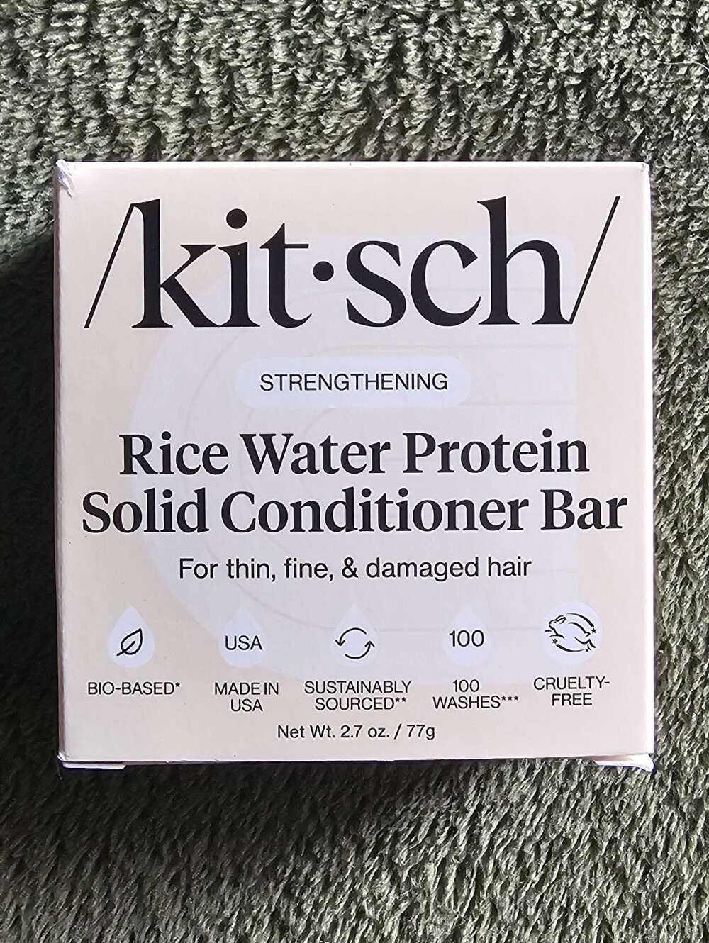 Kitsch Rice Water Protein Solid Conditioner Bar